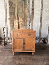 Victorian Antique Country Pine Rustic Farmhouse Chest Cupboard Cabinet Sideboard