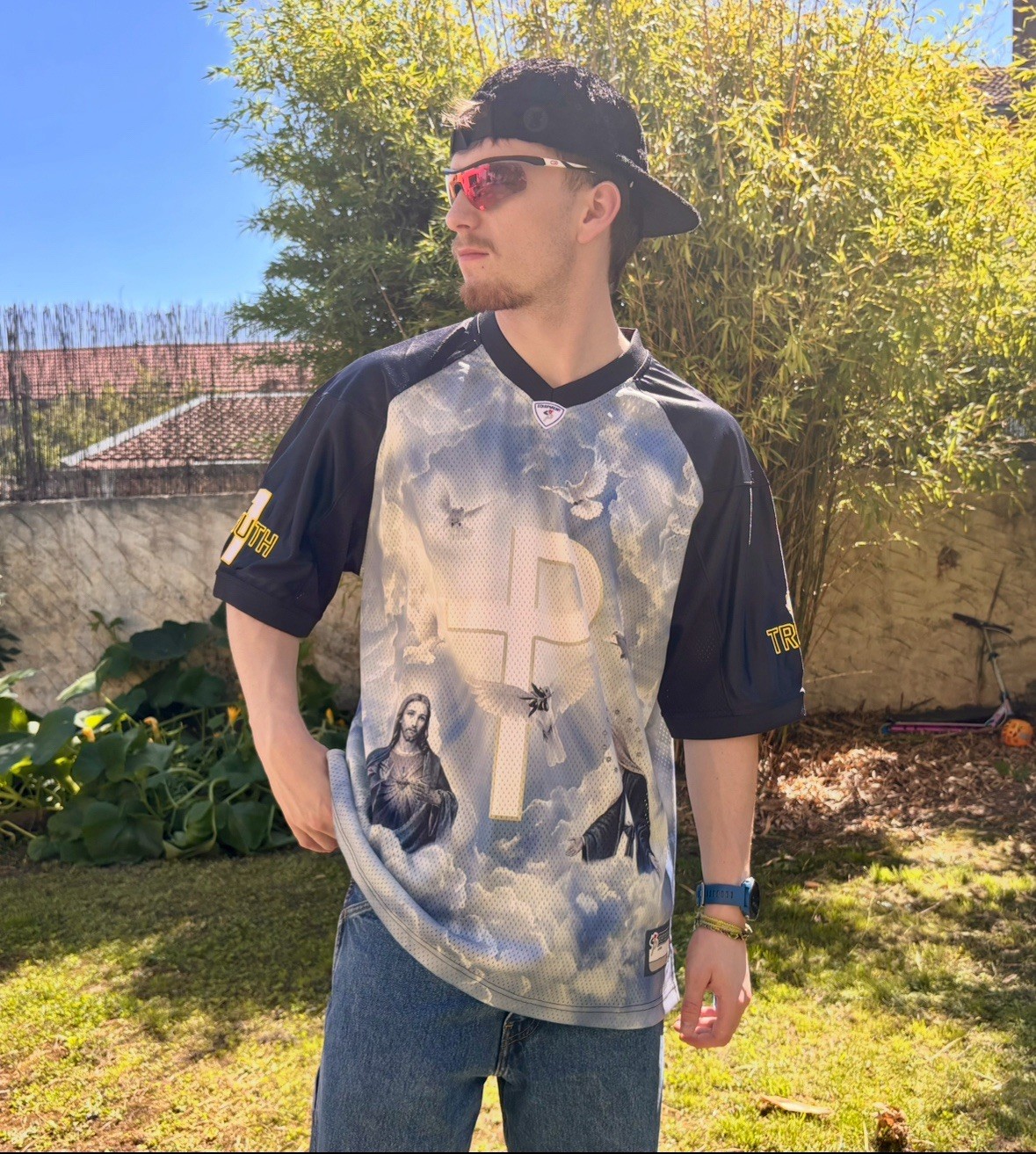 Palace 1 Trust Jersey Black le maillot ample contre la chaleur urbaine