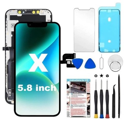 Display Für iPhone X Ersatz Retina Full HD Screen Vormontiert 3D Touch mit Tools