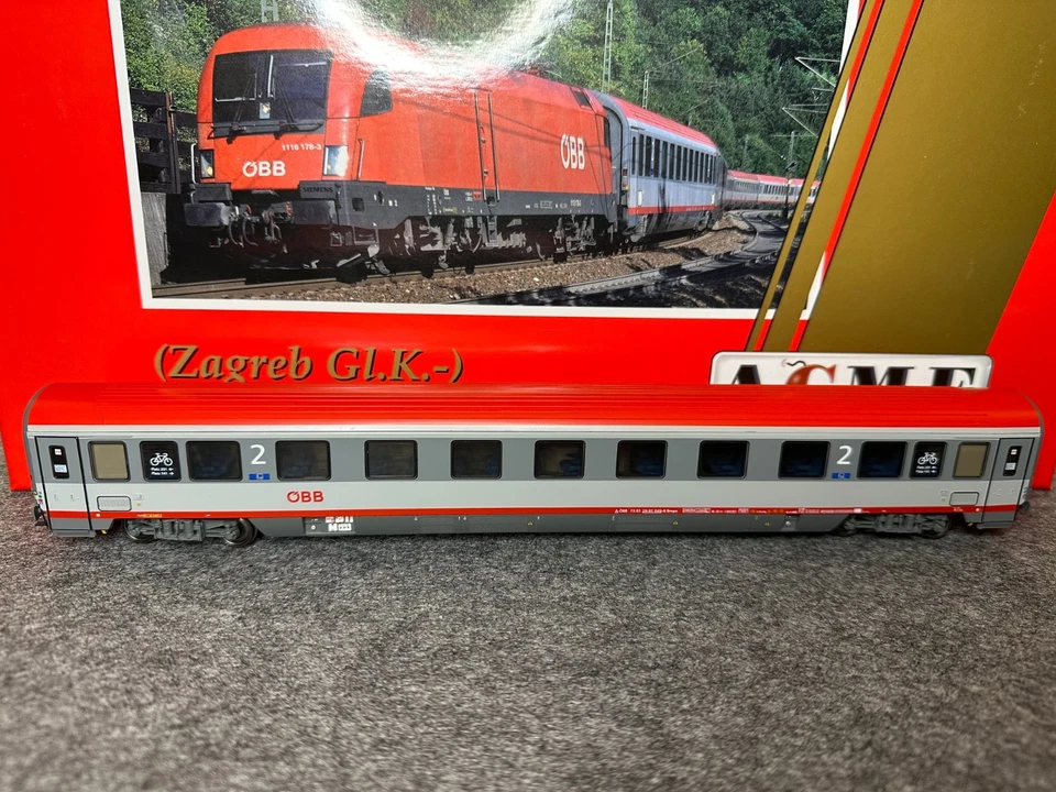 ACME 90256 Set ÖBB Eurocity 112 / 212 Wagen H0 DC Epoche VI - Bild 3 von 4