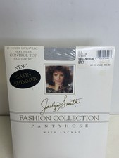 Vintage Jaclyn Smith Fashion Collection Pantyhose Small/Medium Grey Satin Shimer