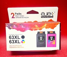 REPLACEMENT HP 63 BLACK  TRI COLOR INK CARTRIDGES Exp 12/26