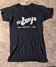 Vintage 1980s The Loop "Where Chicago Rocks FM98 Radio Small Single Stitch Black