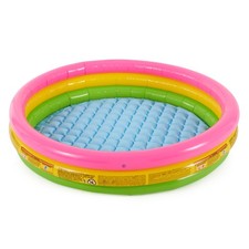 Intex 58in x 13in Inflatable Sunset Glow Colorful Backyard Kids Pool Open Box