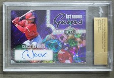 2025 Leaf Metal Christian Moore 1st Round Gems Pre-Production Proof Auto 1/1