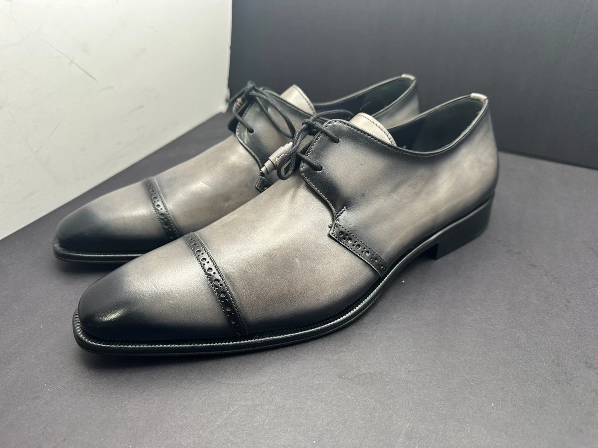 Mezlan 78195 Crocodile Gray Leather Dress Shoes Men’s Size 15M Made in Spain Mezlan 78195 Crocodile Gray Leather Dress Shoes Men main image 3