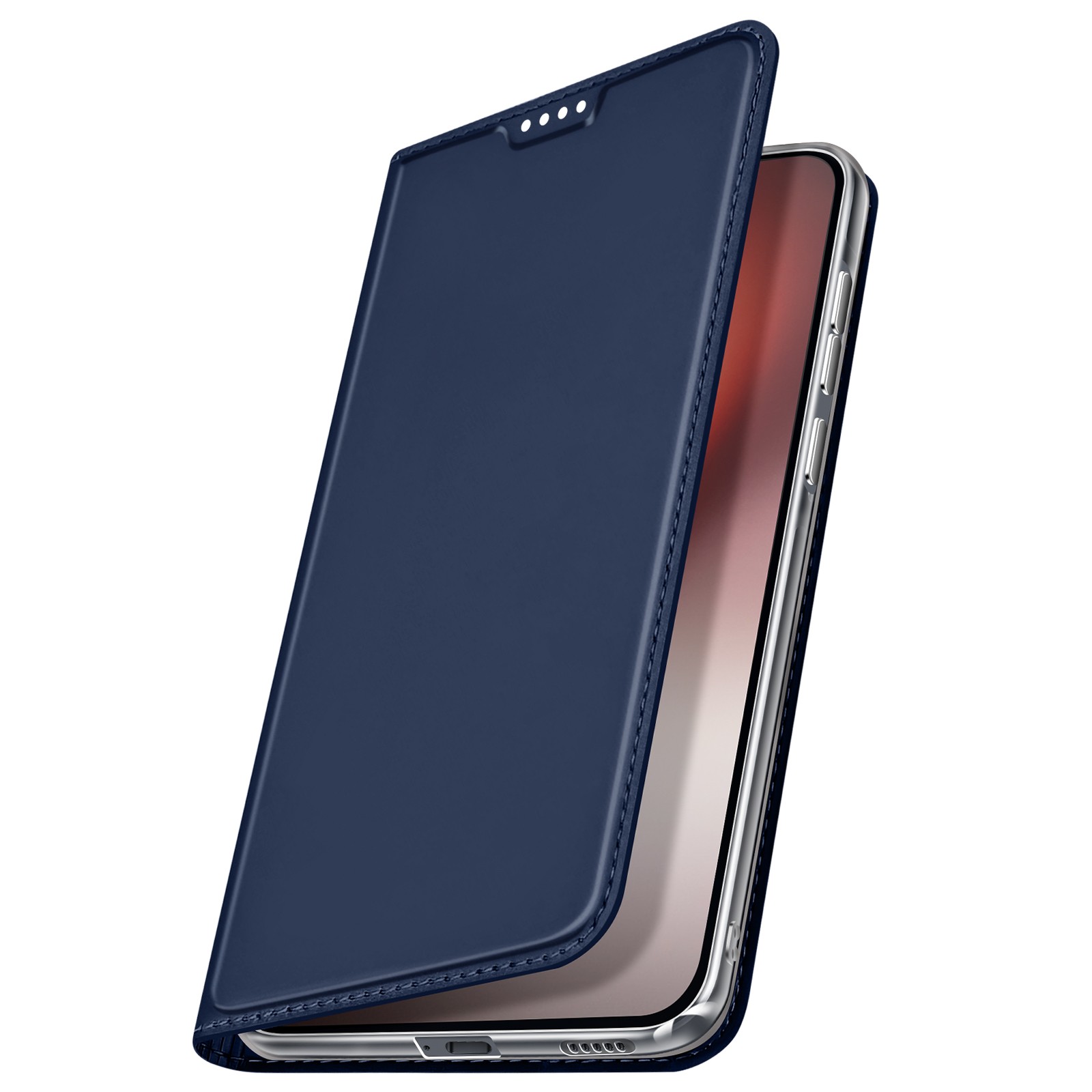 Etui Honor Magic 8 Lite bleu nuit Dux Ducis Skin Pro avec porte-carte intégré