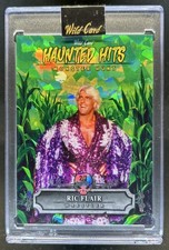 2025 Wild Card Haunted Hits WWE Ric Flair Cornfield Crystal Green #/3