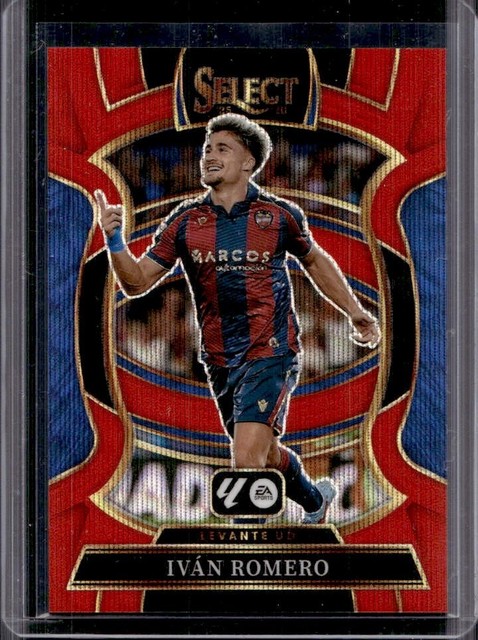 2025-26 Panini Select La Liga Ivan Romero Terrace Red Wave Prizm #/59