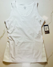 TOMMIE COPPER Women's Extra Large XL Lower Back Support White Tank Top New NWT