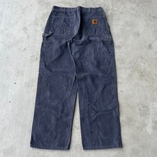 Vintage Y2K Carhartt B11 PTB blue work wear carpenter pants