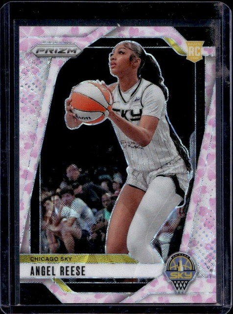 2024 Panini WNBA Prizm Angel Reese Cherry Blossom FOTL Rookie RC #/20 Sky