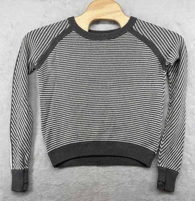 Lululemon Devi Crew Heathered Dark Sweater Women s 19.5x21 READ