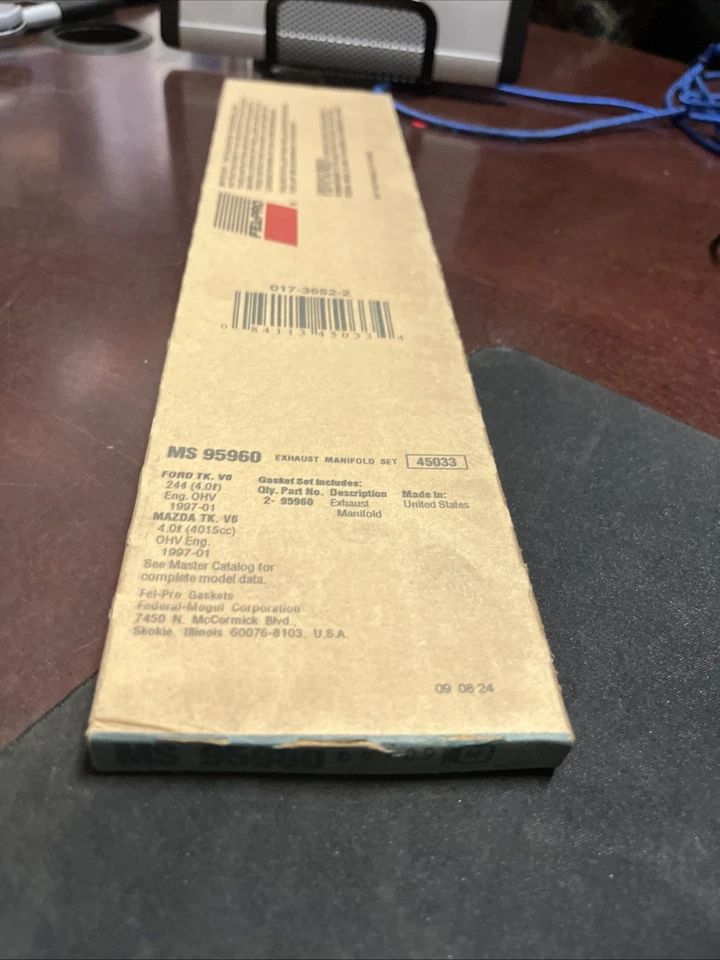 MS95960 Juego de juntas de colector de escape Felpro para camioneta Ford Explorer Mazda B4000 Foto 2 de 3