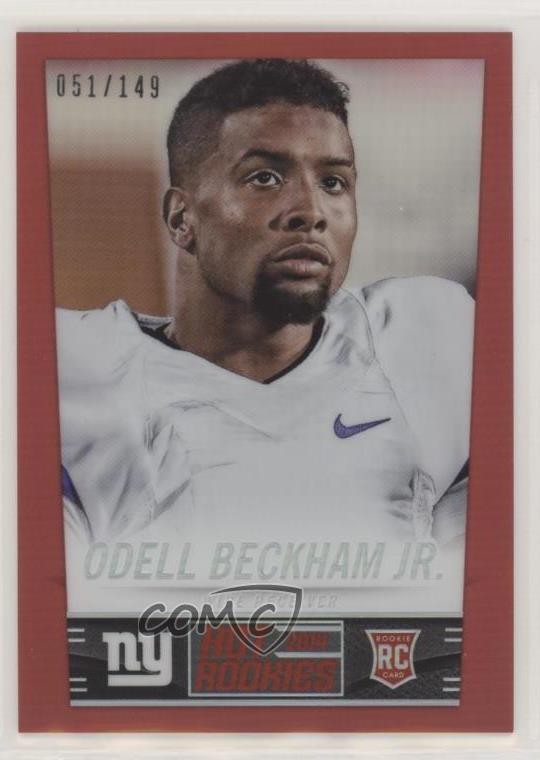 2014 Panini Hot Rookies Rookie Fat Pack Red Prizm 51/149 Odell Beckham Jr RC ni4