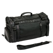 Leather Travel Duffel Bag for Men with Shoe Compartment, Large Duffel Bag For...
