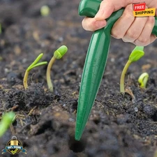 1 pc Handheld Garden Hole Puncher with Clear Scale & Seed Dispenser Tool NEW