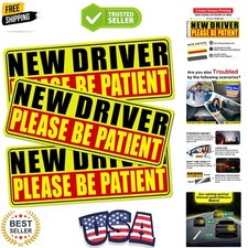 New Driver Magnet for Car - Student Driver Car Magnet Funny Safety Warning Ma...