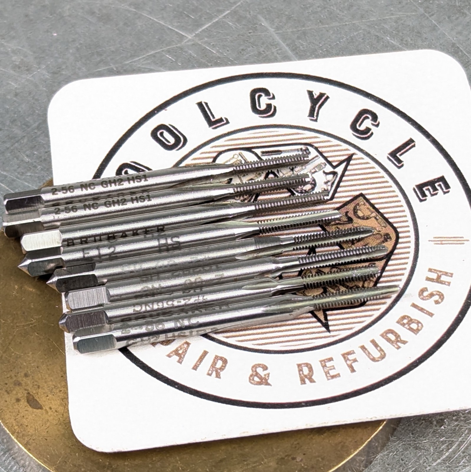 9 Taps 2-56 Sharp! HSS 3-Flute Taper Plug Bottom Brubaker GTD Machinist Tool{915