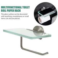 1Pc Wall-mounted Roll Paper Rack Creative Tissue Storage Rack Practical