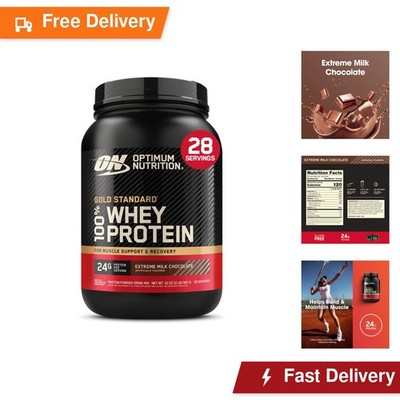 Optimum Nutrition Gold Standard Whey Protein, Extreme Milk Chocolate, 2 LB