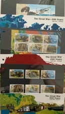Jersey Stamps "The Great War  3 packs Presentation Pack MNH 2015
