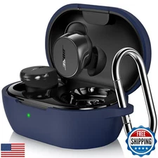 LDSXAY Compatible with Bose New QuietComfort Earbuds Case Cover, Soft Silicon