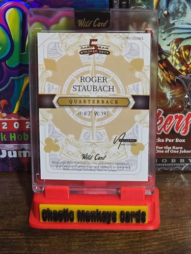 Roger Staubach Black Kaleidoscope 1/1 2025 Nationals Exclusive Wild Card Joker - Picture 2 of 2