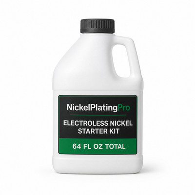 Electroless Nickel Plating Kit - 64 Ounce Starter Size - Made In USA