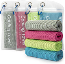 4 Pack Cooling Towel 40"x12", Gym Towels for Men and Women, Soft Breathable Work