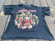 Vintage 90's Cannibal Corpse Death Metal Band Concert T Shirt Backstage Pass