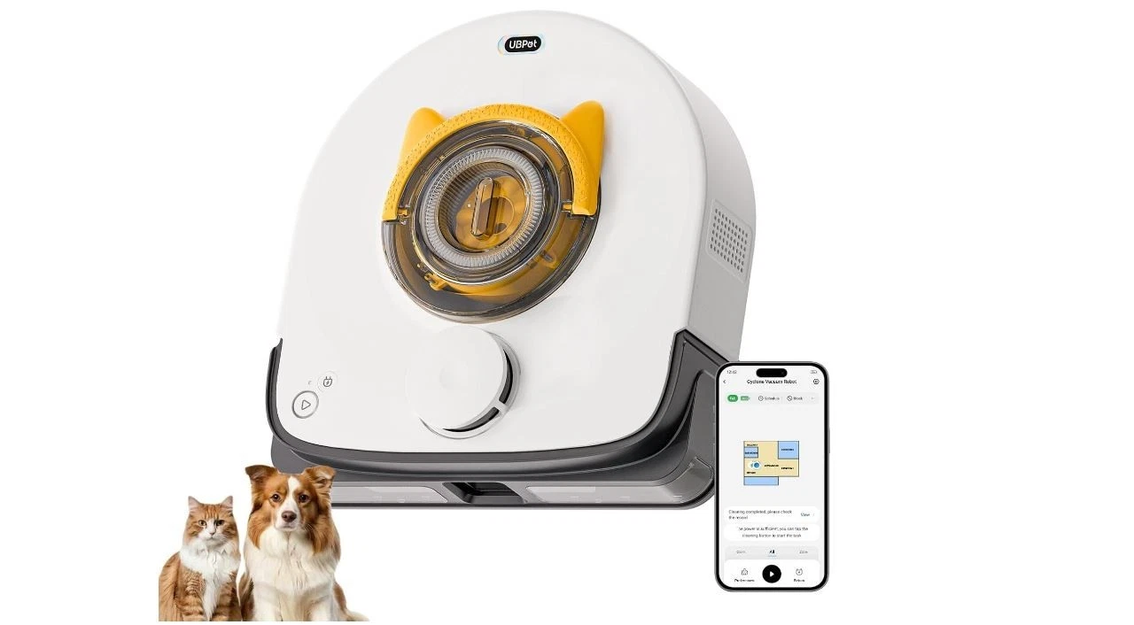 New UBPET 22000Pa Robot Vacuum Cleaner V10 Self-Charging 22,000 Pa for Carpet Fl