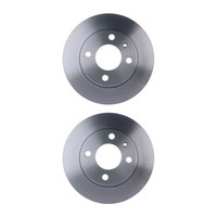 2 Bremsscheiben Voll Ø 62 Mm 12,8 Mm Hella Passend FüR U.A. Skoda Favorit