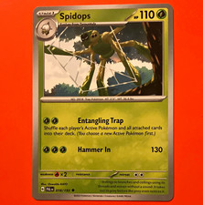 Pokemon TCG Spidops SV02 Paldea Evolved 018/193 Regular Uncommon EN Stage 1