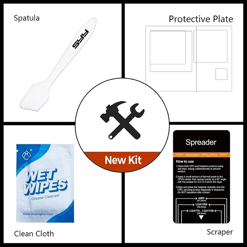 High-Conductivity Thermal Paste with Tool Kit - 40g for Optimal Performance - Image 4 of 4