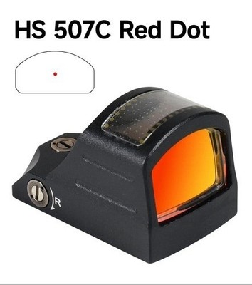 2 MOA Dot Open Sight 507C Solar-Powered Reflective Red Dot Scope Optic,HS507C-US