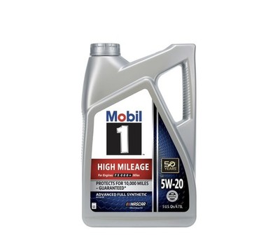 Mobil 1 High Mileage 5W20 Full Synthetic Oil 5 Quart