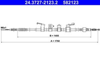 ATE Handbremsseile Passend FüR Mitsubishi L 200/Triton Ka_T Kb_T