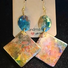Handmade Polmer Clay Drop Earrings