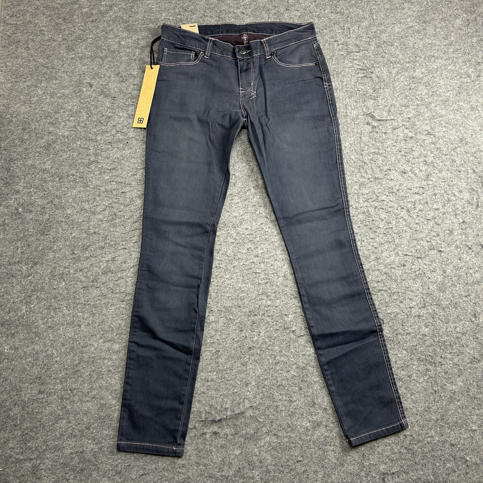 Ksubi Skinny Jeans Womens 27, Dark Wash Pins Low Rise Stretch Denim 5 Pocket-image