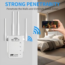 WiFi Range Extender Repeater Wireless Amplifier Router Signal Booster 1200Mbps