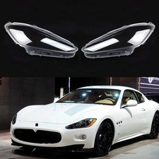 2X Headlight Lens Cover Lampshade Housing Shell For Maserati GranTurismo 2008-12