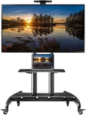 NB North Bayou Mobile TV Cart TV Stand with Wheels for 55" - 85" Inch LCD LED...
