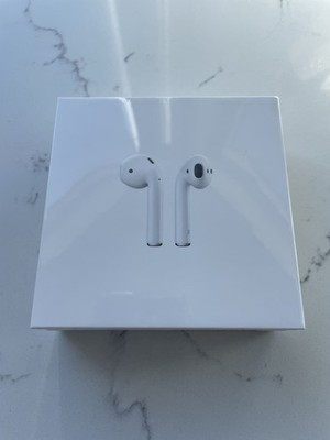 NEW Apple AirPods  2nd generation White with Charging Case Sealed! Ships FAST!