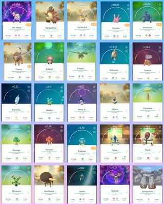Pokémon Go - Rare Region None Shiny Trade Go 20k Dust