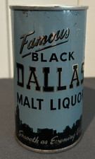 1971 Famous BLACK DALLAS Malt Liquor BO'd SS Pull Tab Beer Can Walter Pueblo Co.