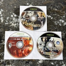 Microsoft Xbox Video Game Lot: Dead To Rights, Dead Or Alive 3, Prince Of Persia