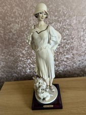 Figurina Giuseppe Armani Firenze 'Priscilla' Signora con Cani 0690F Rara 1994