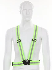 MCR Safety Reflective Suspender/Sash with Reflective Striping, HVS18