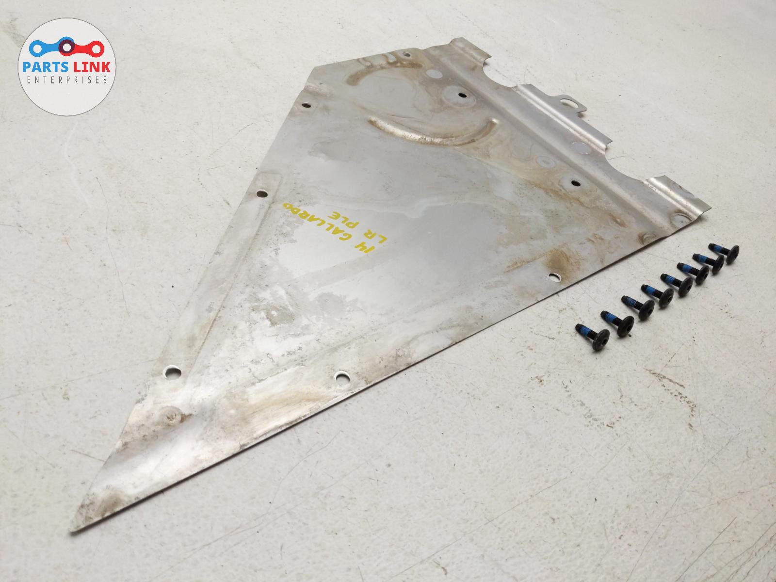 2010-2014 LAMBORGHINI GALLARDO REAR LEFT UNDERBODY SHIELD DRAG FLOOR PLATE LP550